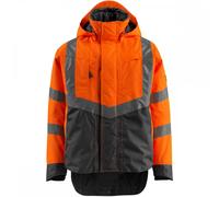 Mascot 15501-231-1418 Harlow Safe Supreme Waterproof Class 3 Outer Shell Jacket, Size L, Hi-Vis Orange/Dark Anthracite