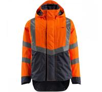 Mascot Harlow Outer Shell Jacket Hi-vis Orange/Dark Navy - Medium