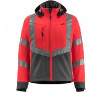 Mascot Safe Supreme Blackpool Softshell Jacket (Hi-Vis Red/dark Anthracite) (Large)