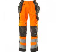 Mascot Workwear 15531 Safe Supreme Trousers with holster pockets Hi-Vi 31.5" 30"