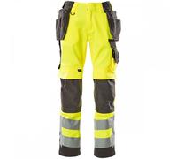 Mascot Workwear 15531 Safe Supreme Trousers with holster pockets Hi-Vi 31.5" 30"