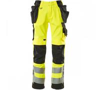 Mascot Workwear 15531 Safe Supreme Trousers with holster pockets Hi-Vi 44.5" 35"