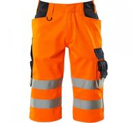 Mascot Workwear 15549 Safe Supreme Shorts long Hi-Vis Orange/Dark Navy 28.5"