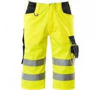 Mascot Workwear 15549 Safe Supreme Shorts long Hi-Vis Yellow/Dark Navy 34.5"