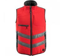 Mascot Workwear 15565 Grimsby Safe Supreme Winter Gilet Hi-Vis Red/Dar 2XL