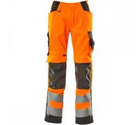Mascot Workwear 15579 Safe Supreme Trousers with kneepad pockets Hi-Vi 28.5" 32"