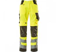 Mascot Workwear 15579 Safe Supreme Trousers with kneepad pockets Hi-Vi 44.5" 35"