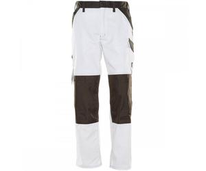 Mascot Workwear 15779 Light Trousers with kneepad pockets White/Dark A 40.5" 30"