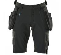 Mascot Workwear 17149 Advanced Shorts with holster pockets Black Waist 42.5"