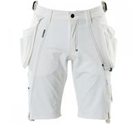 Mascot Workwear 17149 Advanced Shorts with holster pockets White Waist 27"