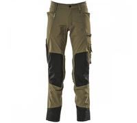 Mascot Advanced Stretch Trousers With Kneepad Pockets - Moss Green (46.5) (Leg Length - Long)