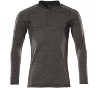 Mascot Long-sleeved Coolmax Pro Polo Shirt - Dark Anthracite/Black - XS