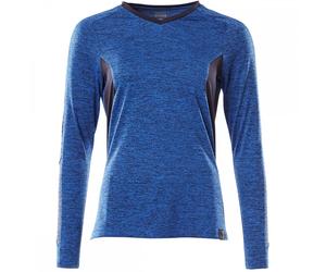 Mascot Workwear 18091 Womens Coolmax Long-Sleeved T-Shirt Azure Blue/D XL