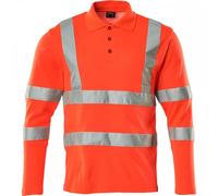 Mascot Workwear 18283 Safe Classic Polo Shirt long-sleeved Hi-Vis Red 3XL
