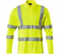 Mascot Workwear 18283 Safe Classic Polo Shirt long-sleeved Hi-Vis Yell 3XL