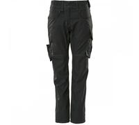 Mascot Workwear 18778 Womens Trousers Black Waist: 35.5" Inside L 35.5" 32"
