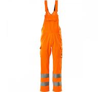 Mascot Workwear 18869 Safe Light Bib & Brace Hi-Vis Orange Waist: 40.5" 32"