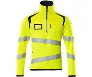 Mascot Workwear 19005 Accelerate Safe Knitted Jumper with half zip Hi- S