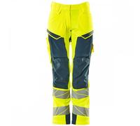 Mascot Workwear 19078 Womens Trousers with kneepad pockets Hi-Vis Yell 43.5" 30"