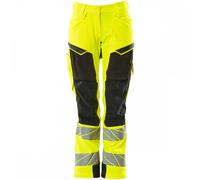 Mascot Workwear 19078 Womens Trousers with kneepad pockets Hi-Vis Yell 45.5" 30"