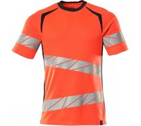 Mascot Workwear 19082 Modern Fit T-Shirt Hi-Vis Red/Dark Navy L Colour L
