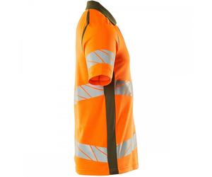 Mascot Workwear 19083 Polo shirt Hi-Vis Orange/Moss Green 2XL Colour: 2XL