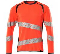 Mascot Workwear 19084 Accelerate Safe Sweatshirt Hi-Vis Red/Dark Navy M