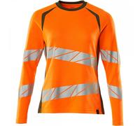 Mascot Workwear 19091 Long-Sleeved Ladies Fit T-Shirt Hi-Vis Orange/Mo S