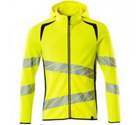 Mascot Workwear 19284 Accelerate Safe Hoodie with zipper Hi-Vis Yellow XS