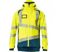 Mascot 19301-231 Accelerate Safe Outer Shell Jacket - Hi-vis Yellow/Dark Petrole