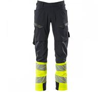 Mascot Workwear 19379 Accelerate Safe Trousers with thigh pockets Dark 31.5" 32"