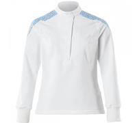 Mascot Workwear 20062 Womens Smock White/Azure Blue L Colour: White/Az L