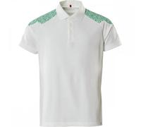 Mascot Workwear 20083 Short-Sleeve Polo Shirt White/Grass Green XL Col XL