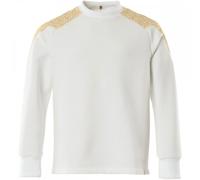 Mascot Workwear 20084 Sweatshirt White/Curry Gold S Colour: White/Curr S