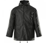 Mascot Workwear 20901 Aqua Rain Jacket Black 2XL Colour: Black, Chest 2XL