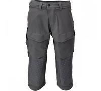 Mascot Customized Craftsmen's 3/4 Trousers With Kneepad Pockets - Stone Grey (31.5) (Leg Length - Regular)