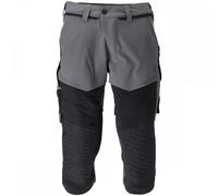 Mascot Customized Craftsmen's 3/4 Trousers With Kneepad Pockets - Stone Grey/black (35.5) (Leg Length - Regular)
