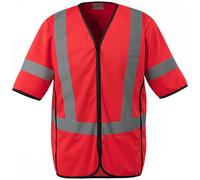 Mascot Workwear 50216 Safe Supreme Traffic Vest Hi-Vis Red XL Colour: XL