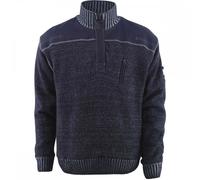 Mascot Workwear 50354 Frontline Knitted Jumper with half zip Blue Grey M