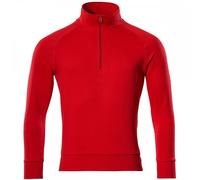 Mascot Workwear 50611 Crossover Sweatshirt with half zip Traffic Red 2 2XL