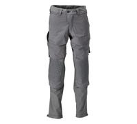 Mascot Custom Trousers Kneepad Pockets Stretch Lightgrey/Black (L30W40.5)