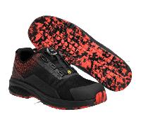 Mascot Workwear F1501 S3S BOA Safety Shoe Black/Traffic Red UK11 Colou UK11 - EU46 - US12