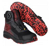 Mascot Workwear F1502 S3S Safety Boot Black/Traffic Red UK12 Shoe Size UK12 - EU47 - US13