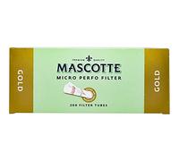 MASCOTTE FILTER TUBES MICRO PERFO FILTER (GOLD) BOX OF 200 (1000)