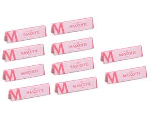 Mascotte Kingsize Slim Pink Rolling Paper Magnetic Closure - 10 Booklets