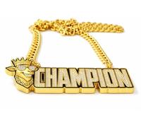Mascotwish Champion Chains Medal Necklace MVP Chain Award Winner Prize Trophy Award Pendant for Team Fantasy Football Soccer Baseball Basketball Softball