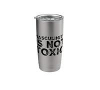 Masculinity is Not Toxic Political Alpha Male Humor Workout Stainless Steel Insulated Tumbler