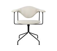 Masculo Office Chair Upholstered In Eero Special FR 106 With Base In Black Semi Matt