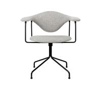 Masculo Office Chair Upholstered In Hallingdal 65 116 With Base In Black Semi Matt