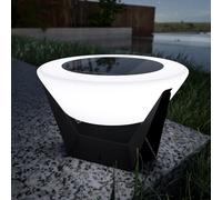 Masdio Solar Post Cap Lights - Outdoor Deck Fence Column Pillar Lights, Modern Style, Waterproof Warm/Cool LED Lighting for Landscape Garden/Patio